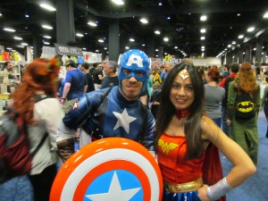 Captain America and Wonder Woman.